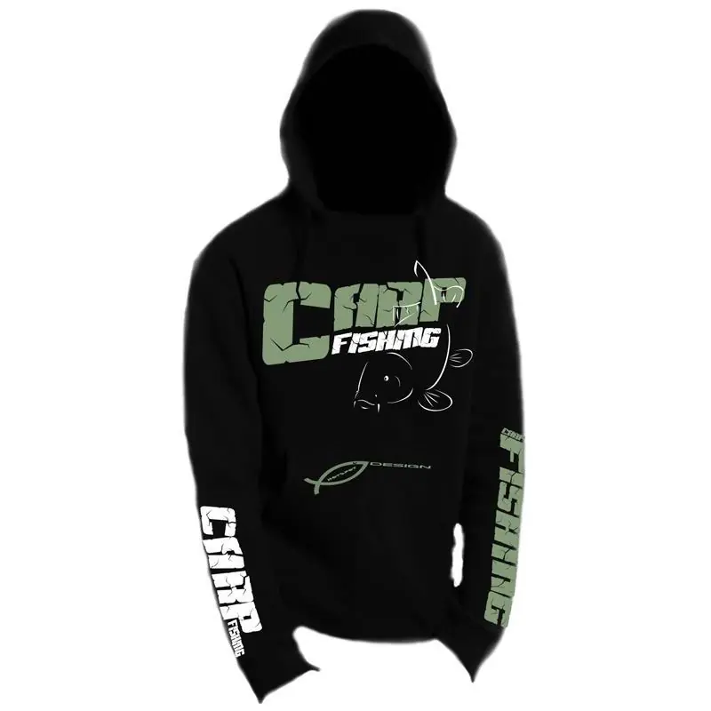 Prissänkt | Herrsweatshirt Hot Spot Design Carpfishing Eco - Svart